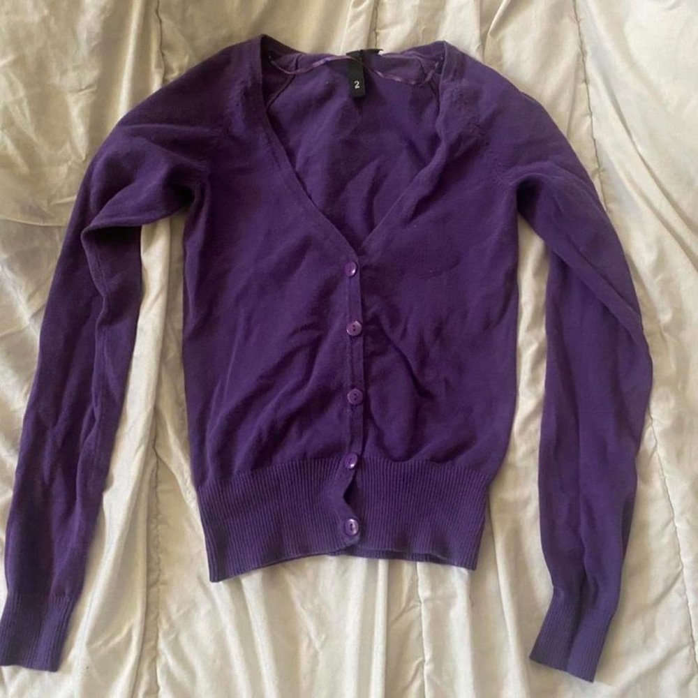 Purple Cardigan